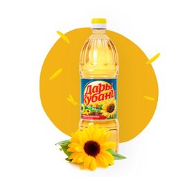 Масло подсолнечное ТМ Дары Кубани