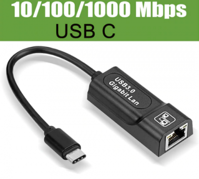Продам переходник с USB Type-C на LAN RJ45 (Ethernet 1 Gigabit, USB 3.
