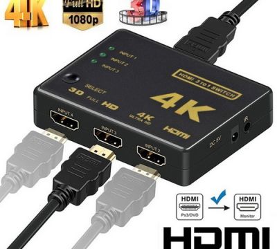 Продам HDMI сплиттер/свитч/Switch 3*1 + пульт (из 3-х HDMI в 1-HDMI)
