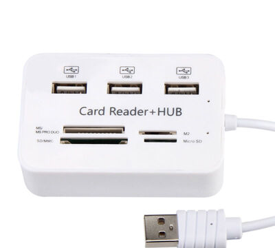Продам картридер – USB хаб на 3 USB-порта и 4 слота для карт памяти