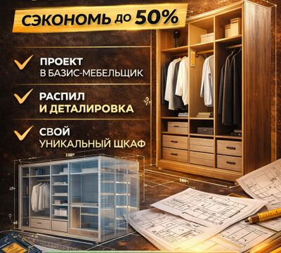 ШКАФЫ И ГАРДЕРОБНЫЕ «СДЕЛАЙ САМ» СЭКОНОМЬ НА МЕБЕЛИ ДО 50%.