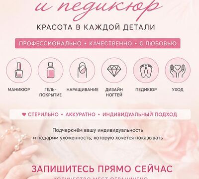 МАНИКЮР И ПЕДИКЮР В ШЫМКЕНТЕ.