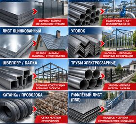 Арматура, швеллер, уголок, трубы, лист, оцинкованный рулон.